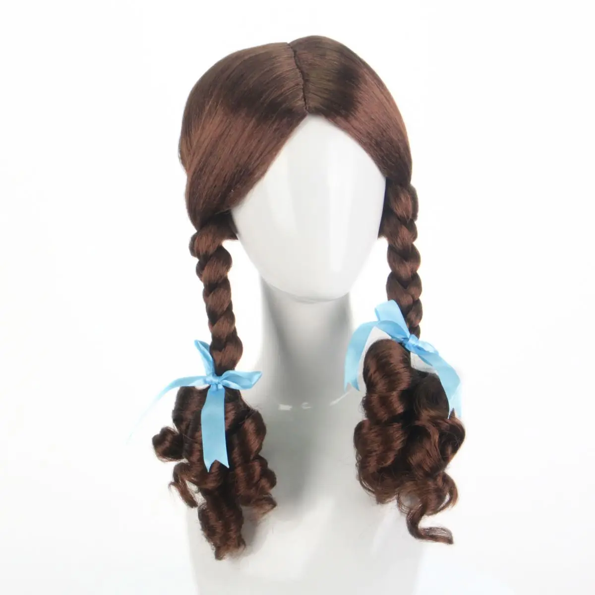 

Double - braid wig with blue bows, full of cuteness! a classic template for girly hairstyles, the first choice to cosplay cute.