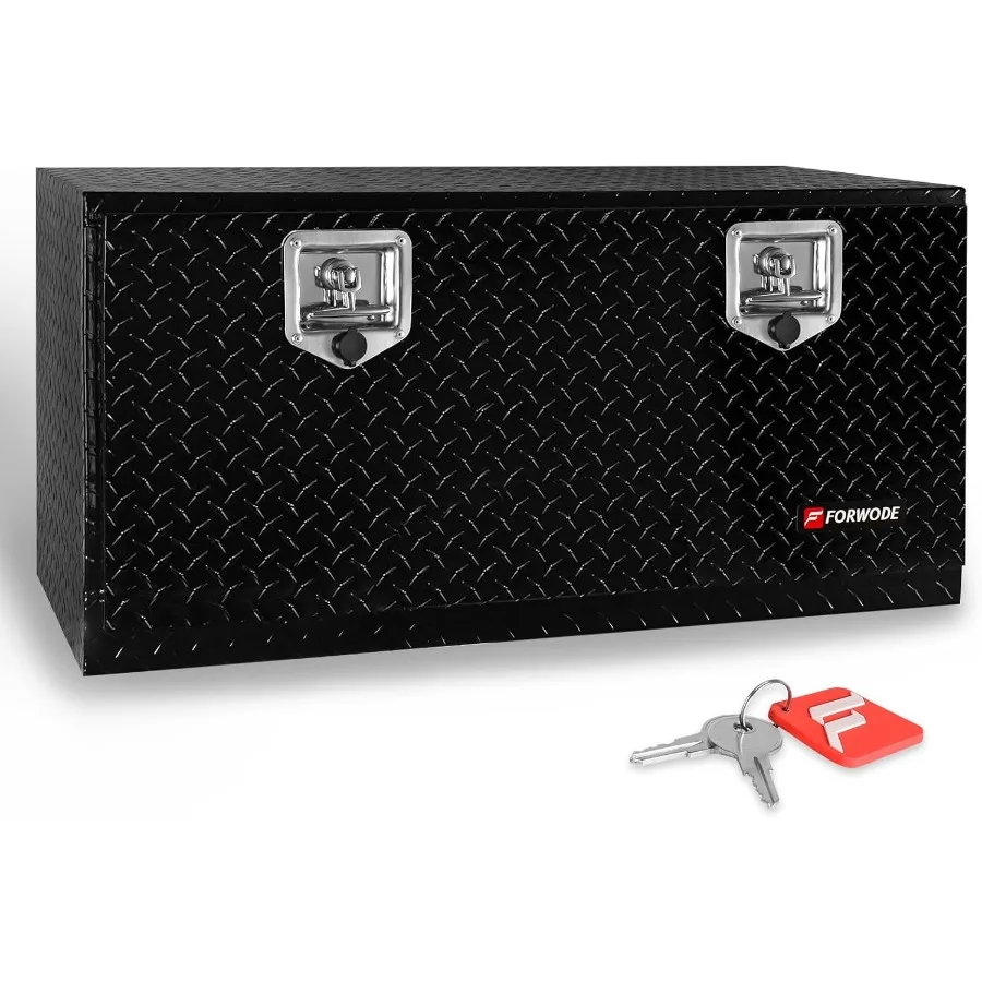 

36 Inch Underbody Truck Tool Box Made of Aluminum for Pickup Truck Bed and RV Storage - Heavy Duty Design with Secure Locking M