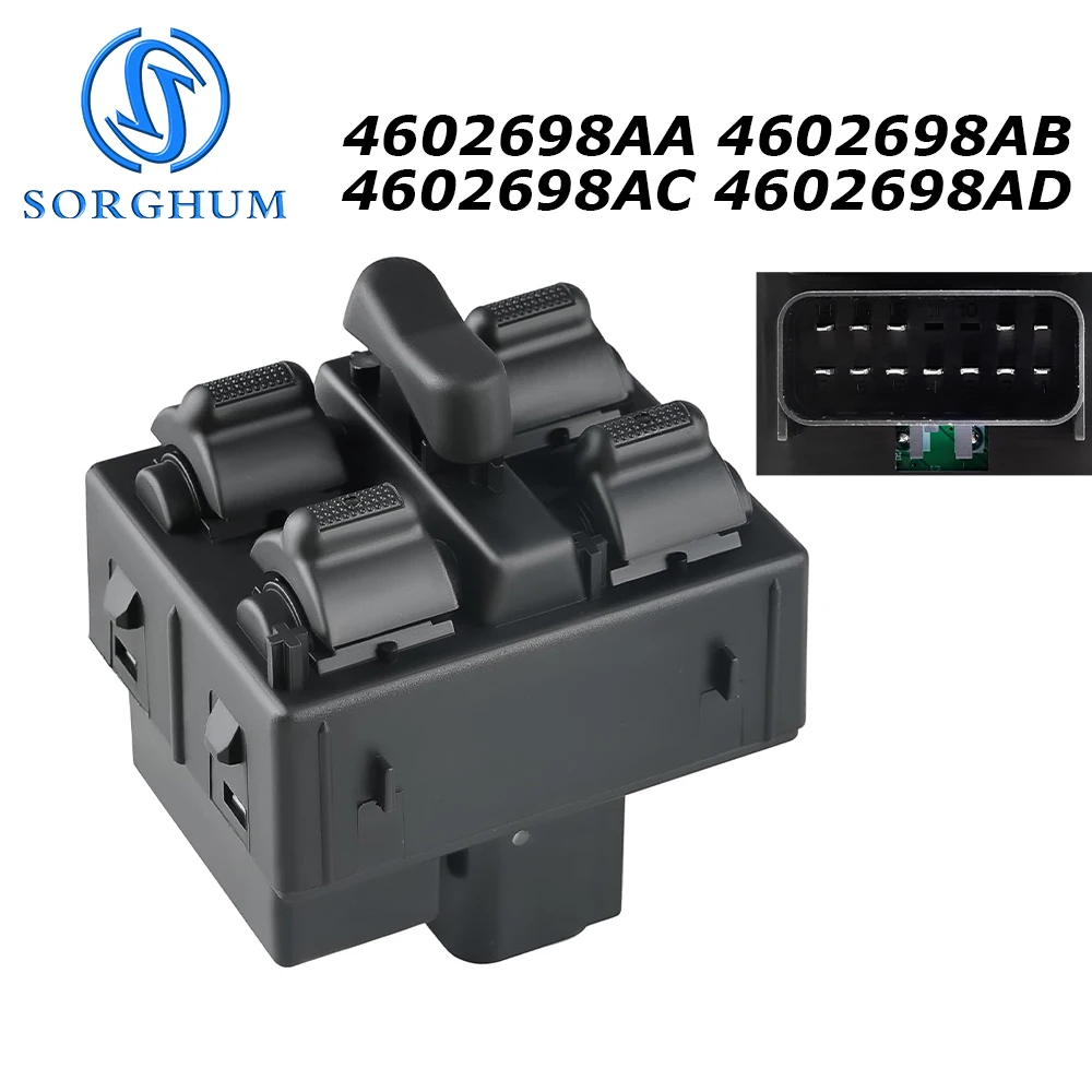 

4602698AA 4602698AB 4602698AC 4602698AD For Chrysler PT Cruiser 2006 2007 2008 2009 2010 Front Driver Power Window Switch