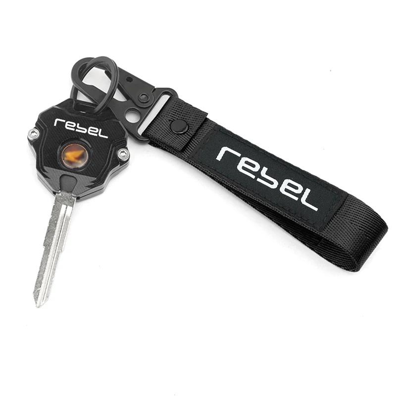 Motorcycle For Honda Rebel CM1100 REBEL 1100 1100T DCT 2021-2025 CNC Key Case Cover Shell & Keyring KeyChain Accessories