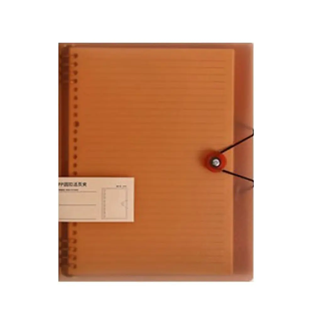 Inner Cover A5/B5/A4 Binder Cover Notebook Binder DIY Binder Loose Leaf Notebook Shell 8 Hole Transparent A4 File Folder Cover