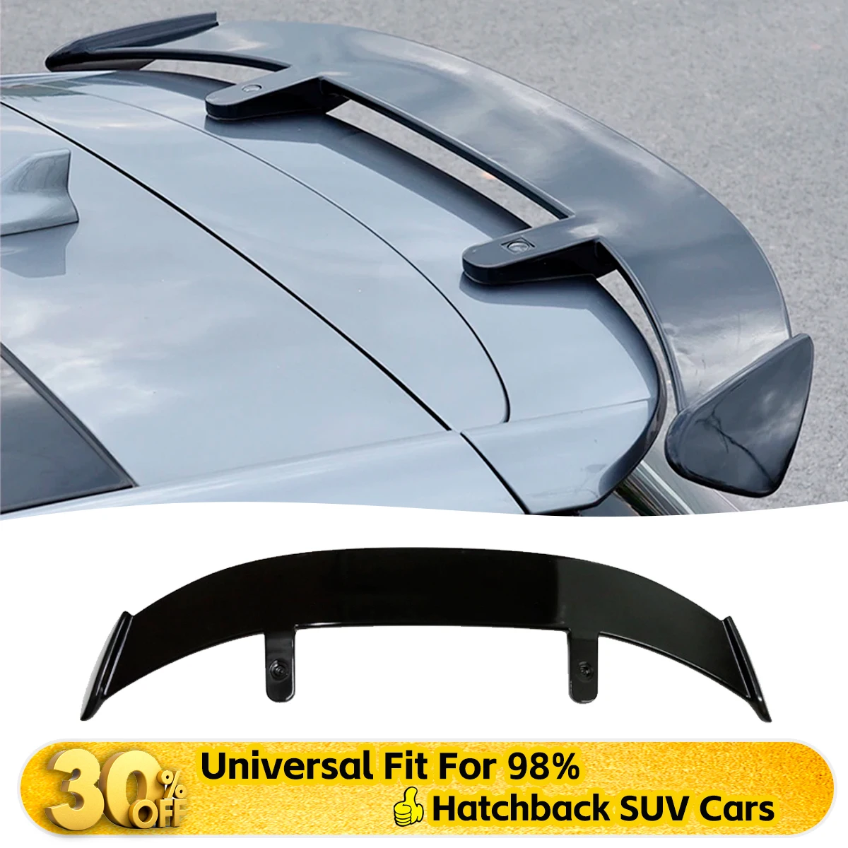 

Universal 130CM Rear Roof Trunk Spoiler Wing for Hatchback SUVs - ABS Black/Carbon pattern, Fits Most Vehicles car accessories