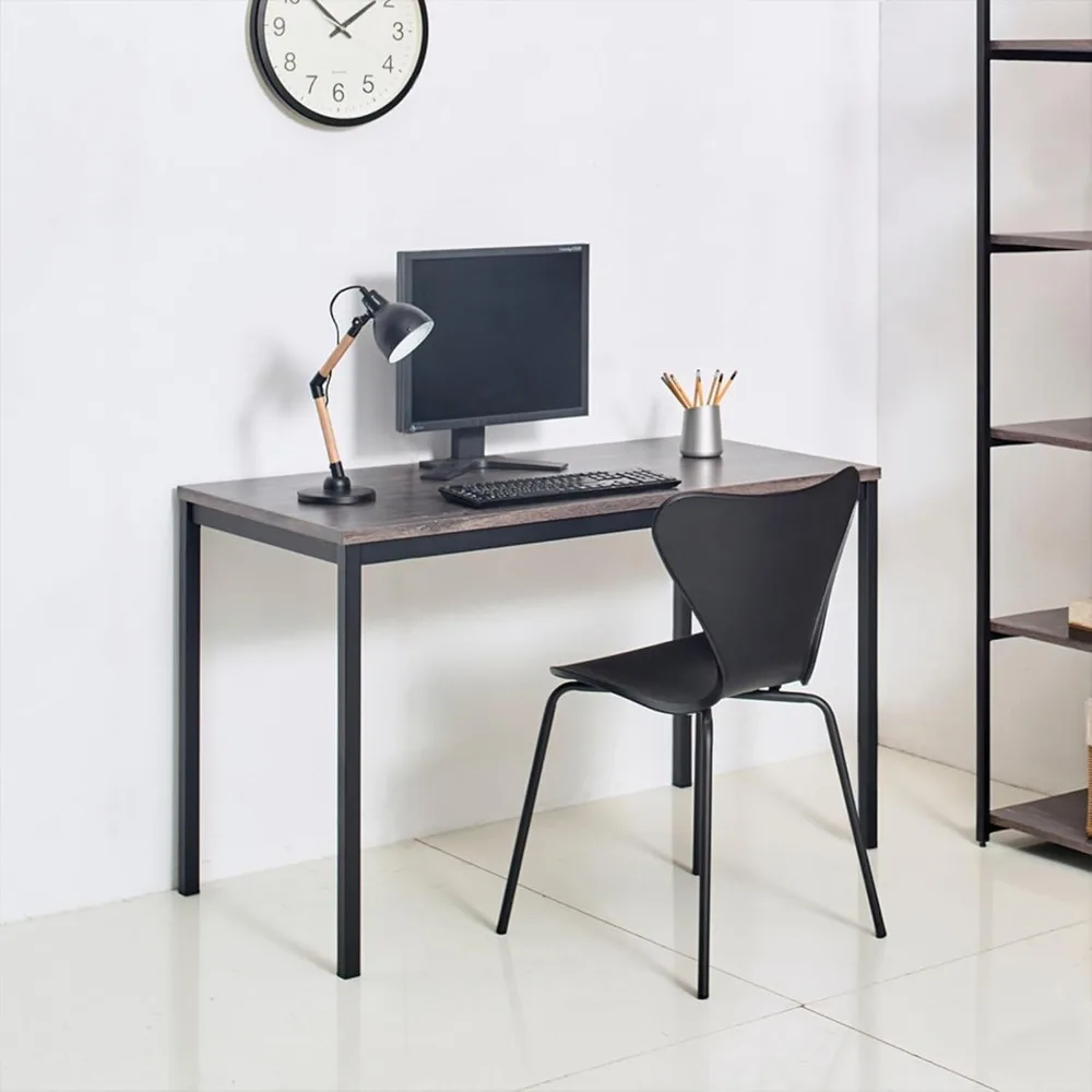 

Contemporary Computer Desk with Water & Heat Resistant Surface, Scratch & Stain Resistant Board, Thickened Edgebanding