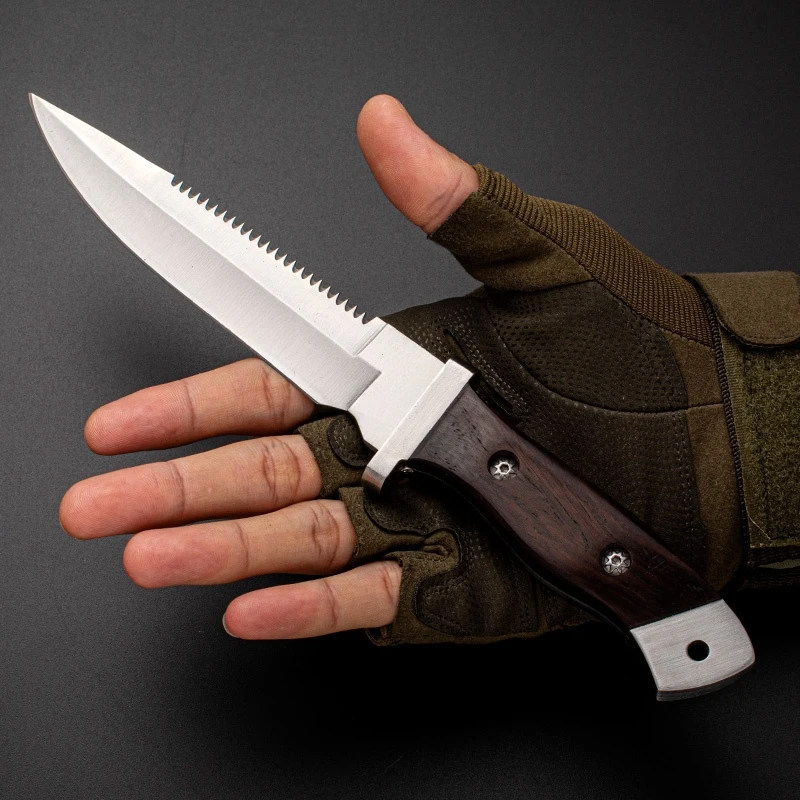 Outdoor Camping High Hardness Outdoor Knife Outdoor Fishing Portable Straight Knife