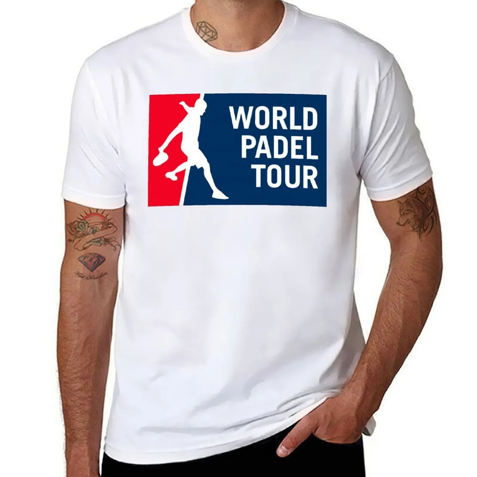 Camiseta World Padel Tour, Camiseta de algodón para hombre, camisetas de marca de lujo de alta calidad, camiseta para hombre 100% de algodón de marca de lujo