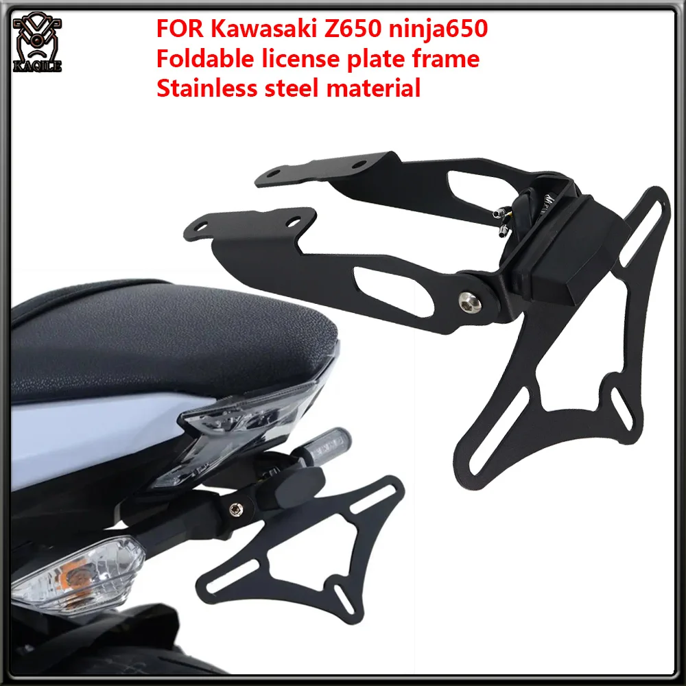 

For Kawasaki Ninja 650 Z650 Ninja650 Motorcycle Tail Tidy License Plate Holder Fender Eliminator Accessories 2017 2018 2019 2023