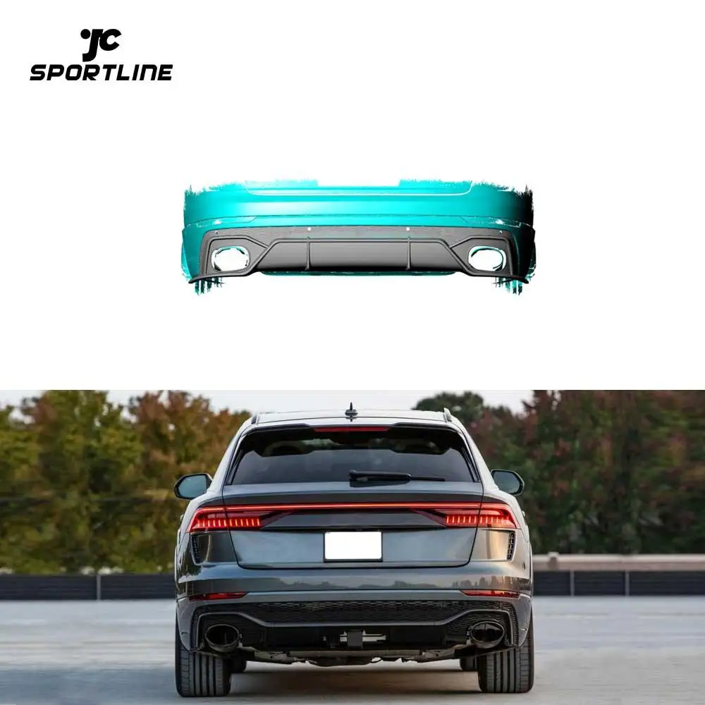 RSQ8 Carbon Rear Bumper Spoiler For Audi RSQ8 Base Sport Utility 4-Door 2020-2023