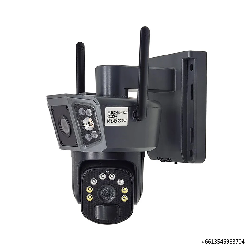 V380pro 6MP HD Dual-Lens Surveillance Camera Night Vision Outdoor Wireless WIFI Network 3MP CCTV PTZ Solar Security Camera