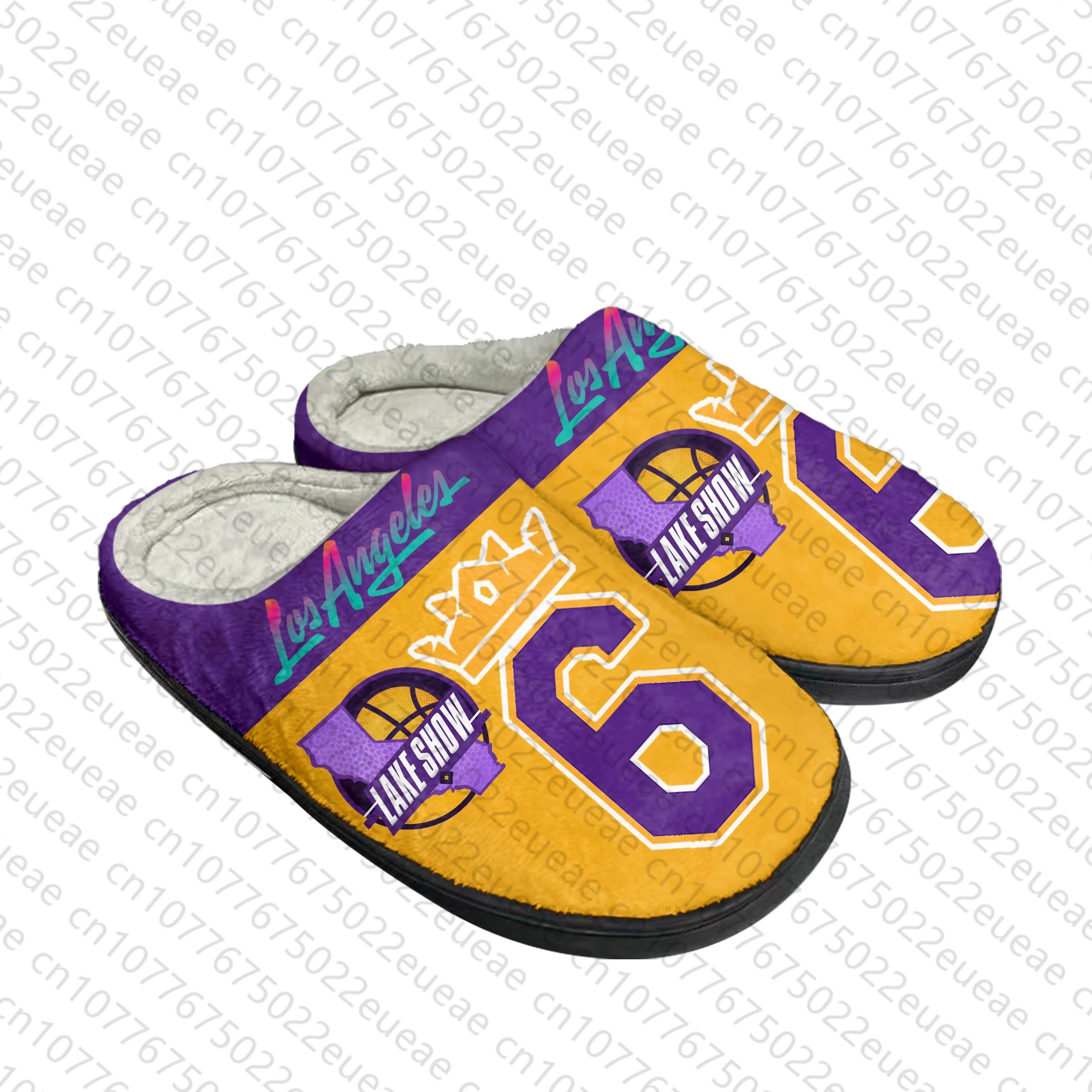 Los Angeles Number 6 3 1 lake show Home Cotton Slippers Mens Womens Plush Bedroom Casual Keep Warm Shoes Indoor Customized Shoe