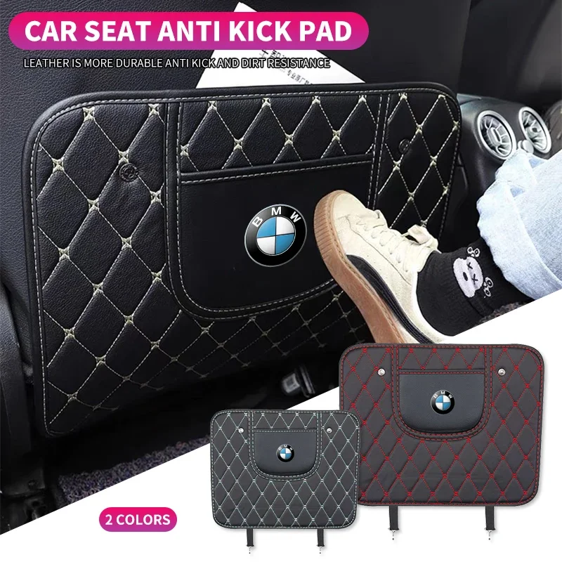 New Car Anti-Kick Mats Car Seat Back Protector Cover Anti Kick Pad For BMW X1 X2 X3 X5 X6 X7 G30 G20 G32 G11 G12 F40 F30 F20 F10