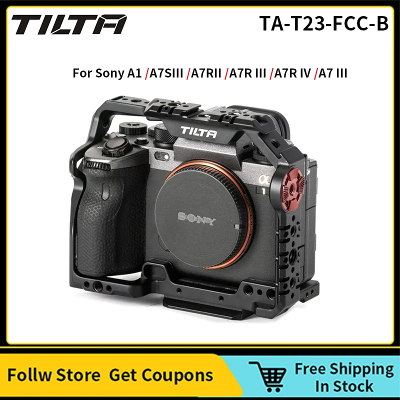 

TILTA TA-T23-FCC-B Full Camera Cage Kit for Sony a1 a7S III a7R III a7R IV a7 III Protective Armor / Quick Release Top Handle