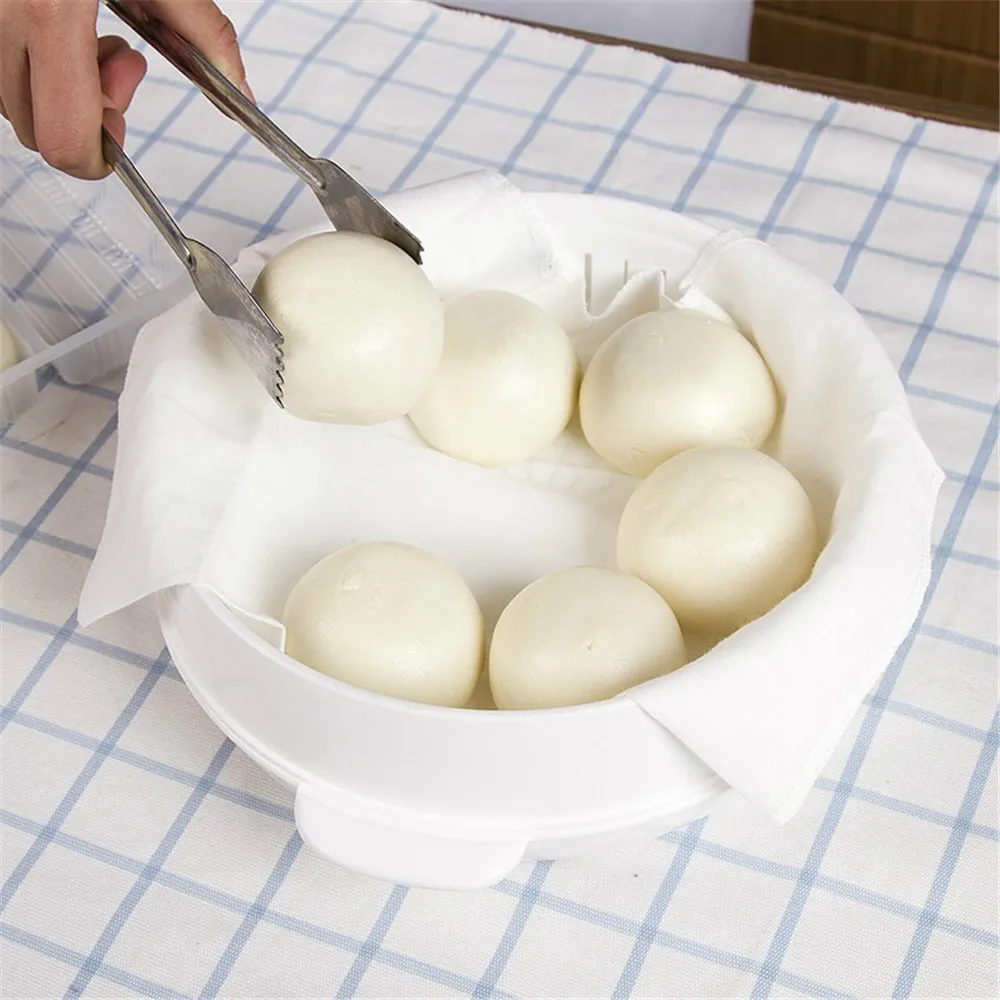 6 Pieces Of Household Food Cotton Steamed Cloth Reusable Filter Non Stick Cloth Baking Pad Mantou Steamed Bun Steaming Pad