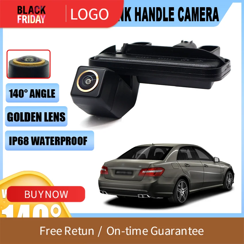 HD Rear Camera For Mercedes Benz E Class W212 S212 C207 W207 E200 E260 E300 E350 E63 AMG Trunk Handle Parking Reversing Camer