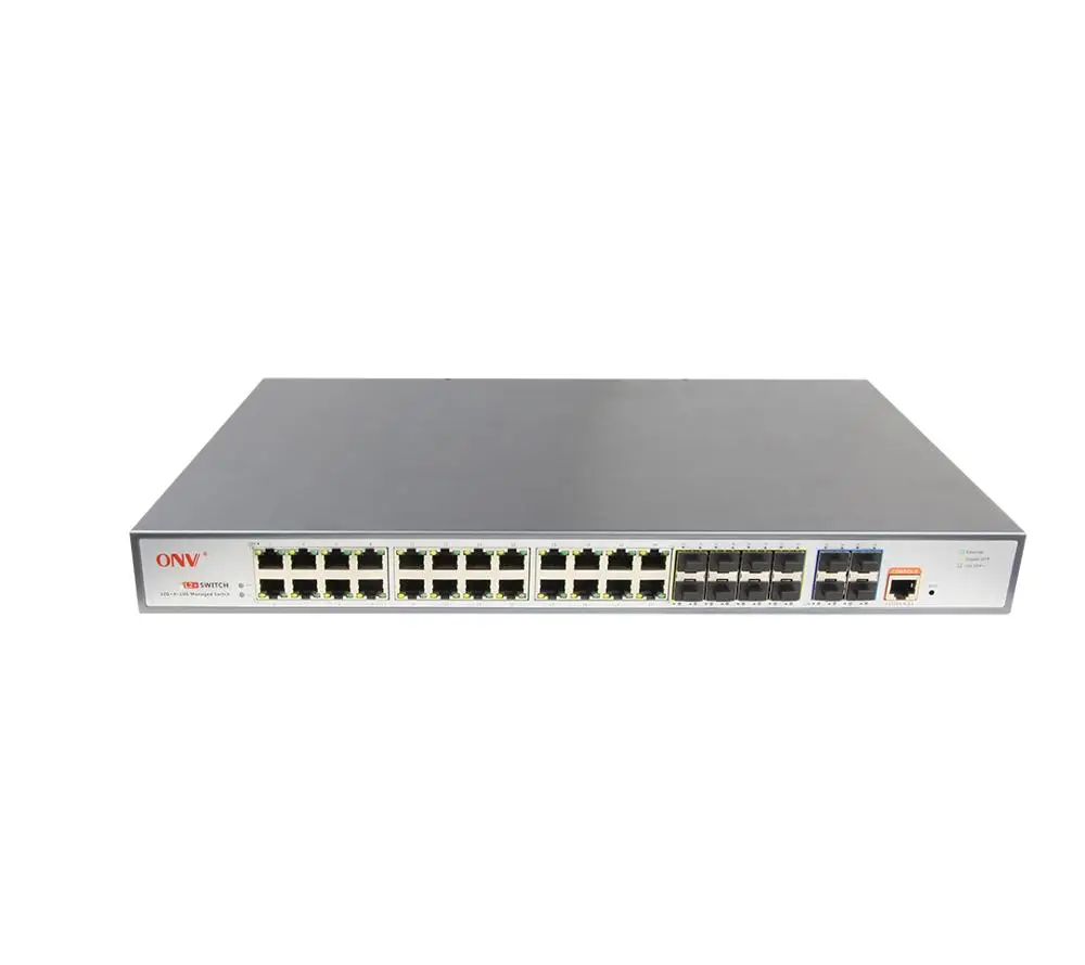 36Port L2+ Managed Ethernet Switch 10/100/1000M RJ45 4×10G SFP+ Uplink Rack‑mount Switch
