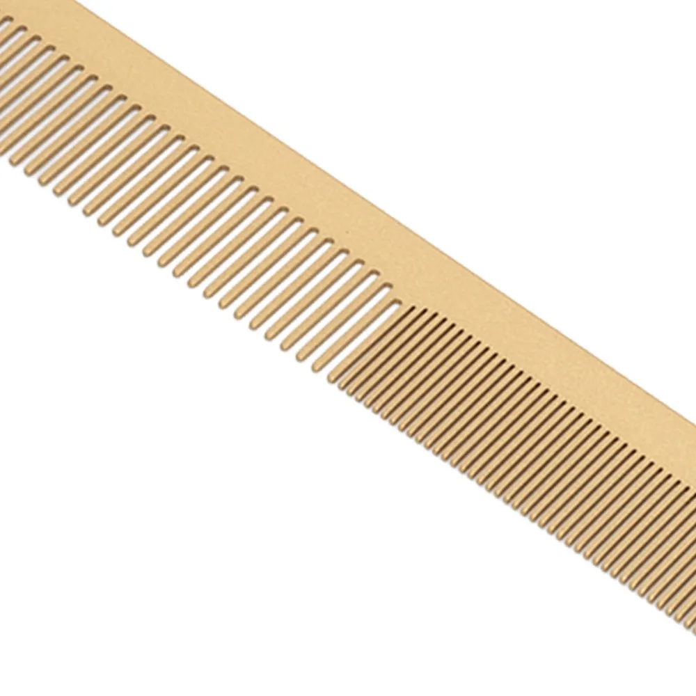 Soft Barber Comb Set Anti Static Gold Color Beard Styling Brush Professional Ergonomic Hair Cutting Comb For Barbershop