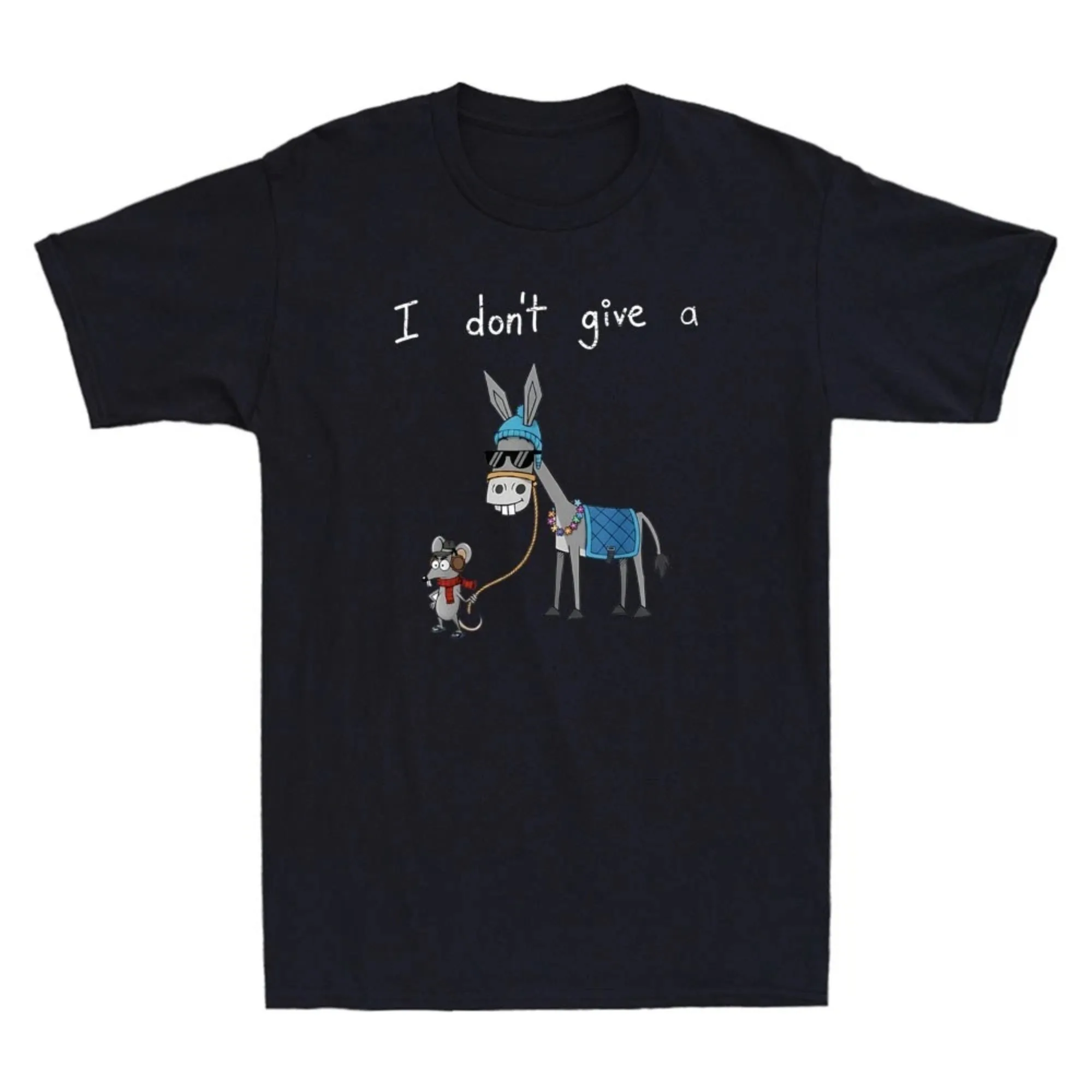 أنا لا أعطي الفئران الحمار Azz الحمار مضحك حمار ماوس الكرتون ميمي تي شيرت رجالي عادية Daliy الرياضة كبيرة الحجم Unseix مضحك المحملة #1