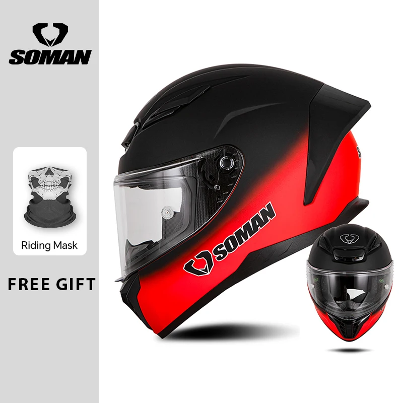 Men Women Motorcycle Helmets DOT Approved Full Face Helmet Racing Scooter Cruiser Motocross Helm Female Full Helmet