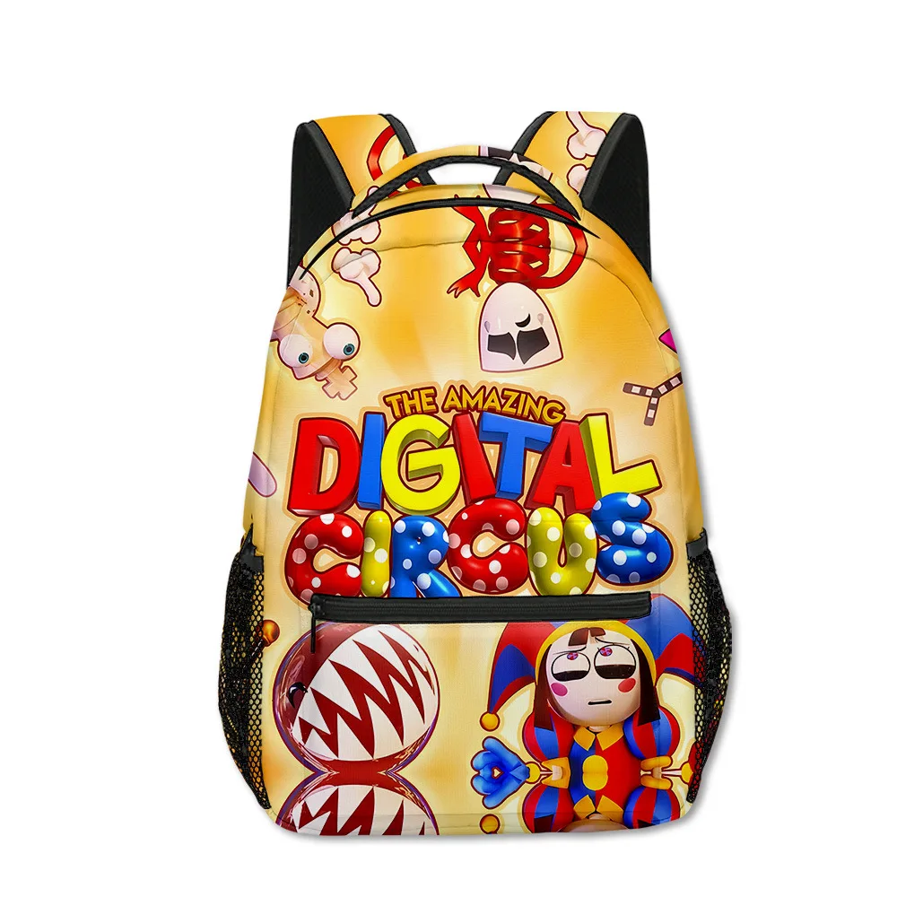 Mochila escolar juvenil Kpop Unisex, bolso de viaje de circo Digital increíble, impresión 3D, Oxford, Notebook, hombro