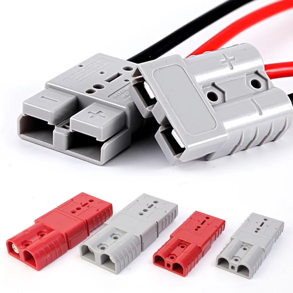 Forklift Battery Connector Charging Plug Quick Disconnect Power Wire Harness Flame Retardant PC for RV Winch Industrial Motor