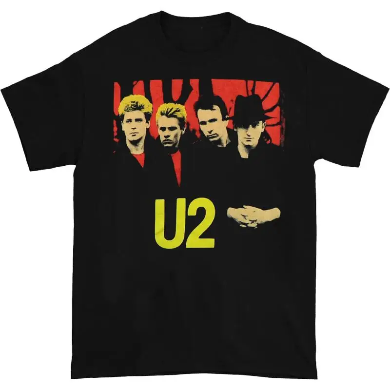 Черная футболка U2 Under A Blood Red Sky, все размеры, KH280