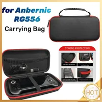 EVA Hard Carrying Case with Mesh Pocket Hardshell Case Game Console Carrying Bag for Anbernic RG556 Retro Handheld Game Console