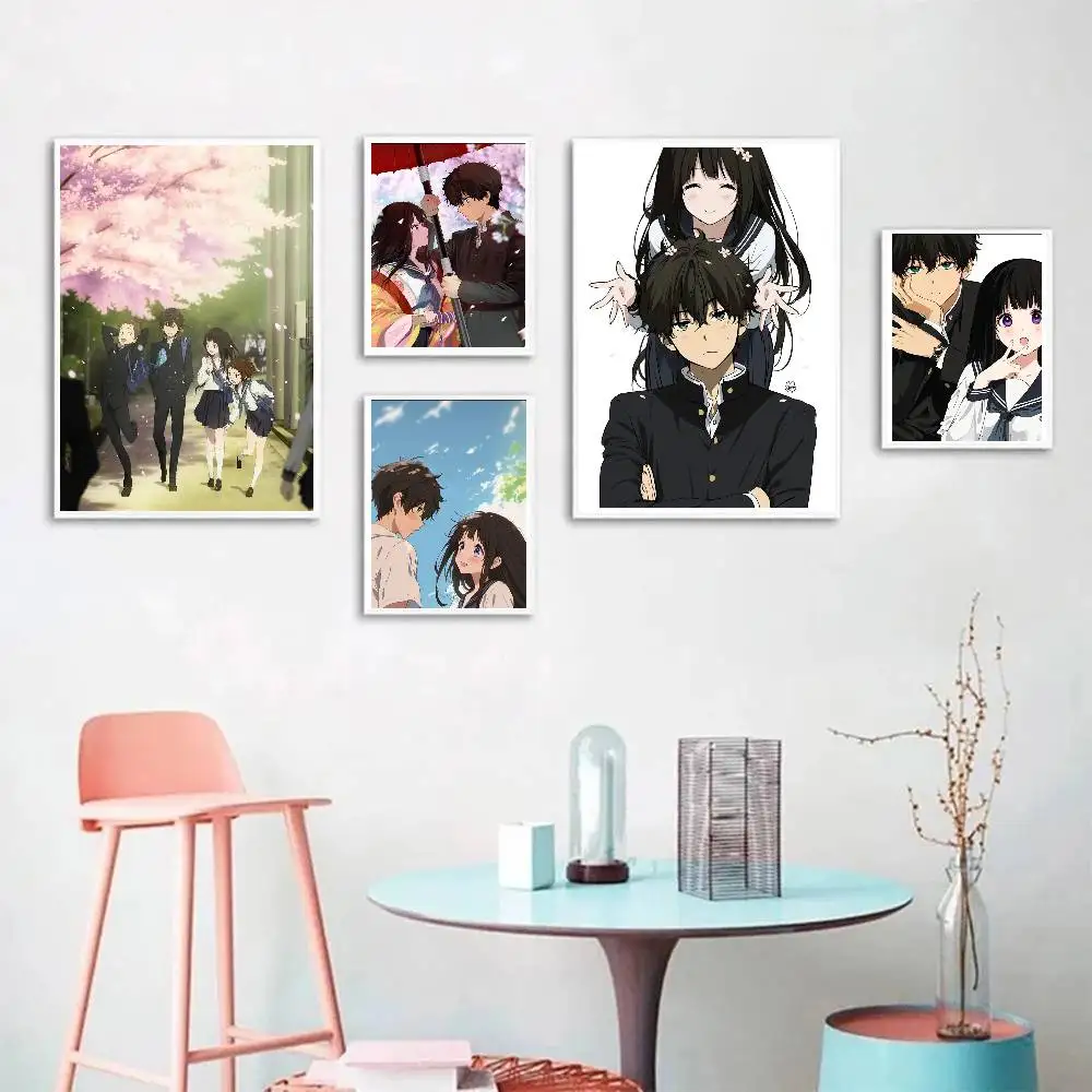 Anime Ice Scream Posters Living Room Bar Cafe Quality Canvas Vintage Style Comics Painting Art Home Wall Decor Picture