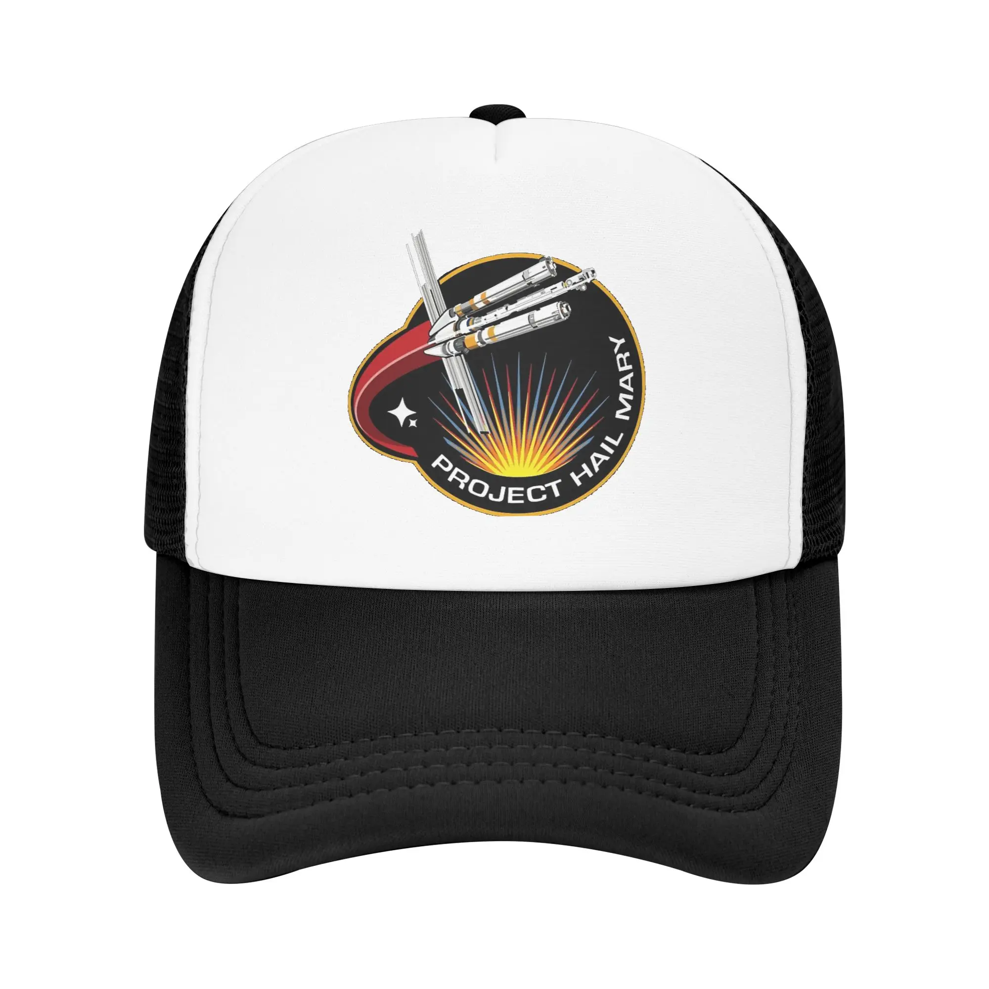 Project Hail Mary Mission Patch Mesh Baseball Cap Adult Hip-Hop Trucker Worker Cap  Adjustable Fishing Hat Washable Trucker Hat