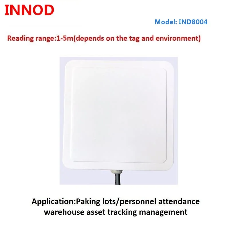 Long Range 6dbi Circular Antenna RS232/WG/USB UHF RFID Antenna Integrated Reader for Warehouse parking access control