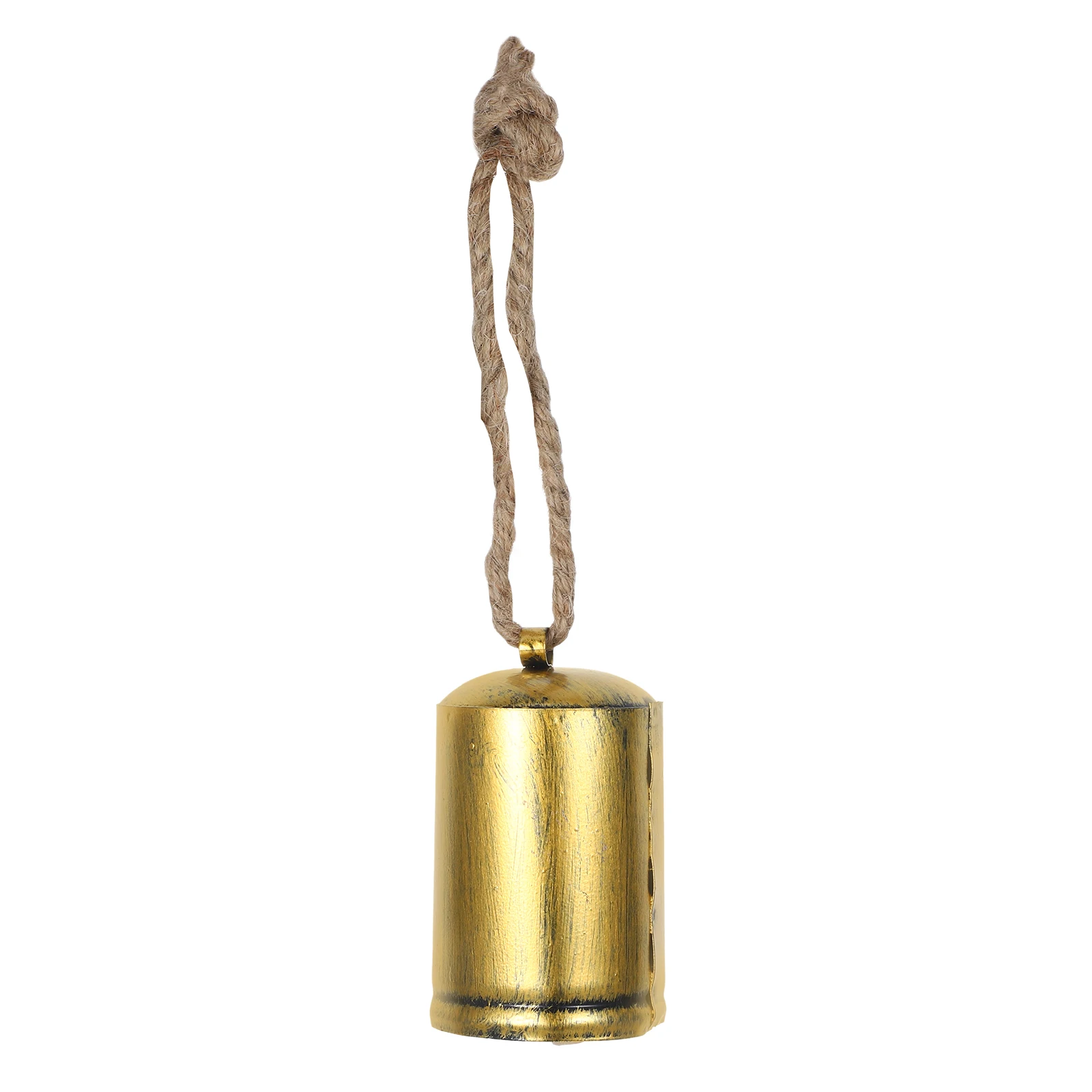 

Retro Christmas Decorative Bells Vintage Metal Hanging Cow Bell Pendant Cylindrical Festive DIY Craft Supplies