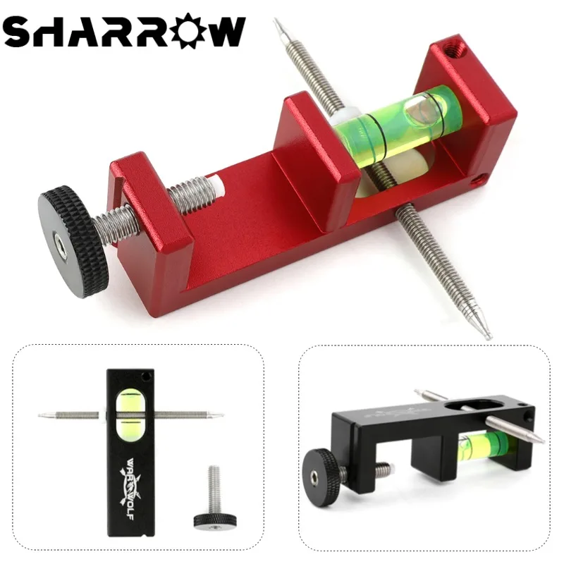1pc Archery Precision Adjustment Level Instrument Bubble Level Use for Compound Bow Leveler Positioner Adjustment Shooting Tool