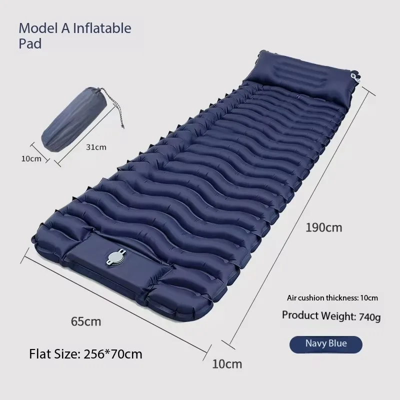 Camping Sleeping Mat, Camping Mat with Pillow, Built-in Pedal Pump, Inflatable Sleeping Mat Fast Delivery