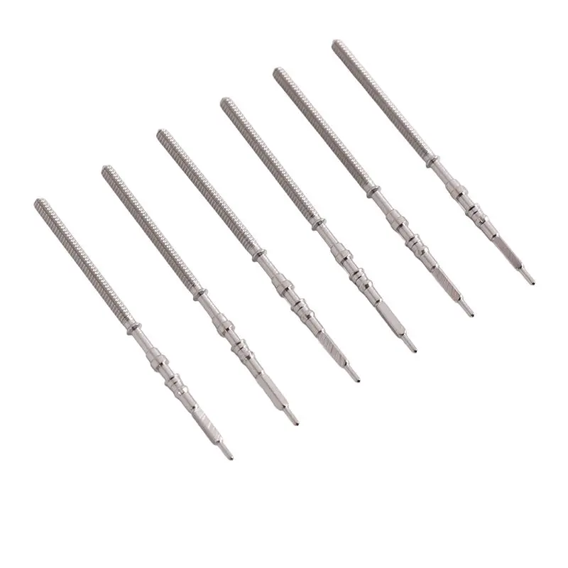 ABSJ-NH35 NH36 Movement Handlebar Accessories Core Tap Rod Movement Maintenance Mechanical Watch Parts 6Pcs