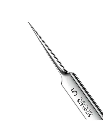 German Ultra-fine No. 5 Cell Pimples Blackhead Clip Tweezers Beauty Salon Special Scraping & Closing Artifact Acne Needle Tool