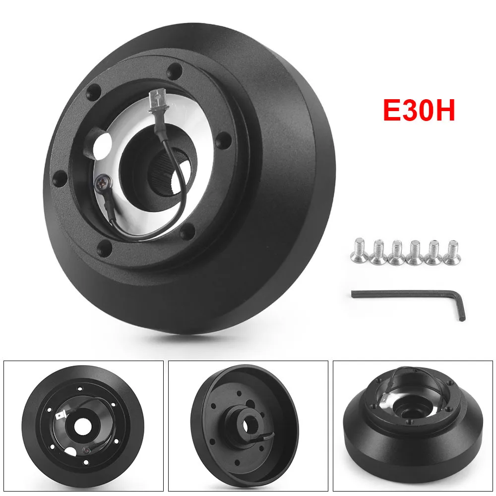 Racing Car Steering Wheel Mount Short Hub Adapter E30H Quick Release Kit For BMW E30 318/325/528/M3/M5 1984-1990