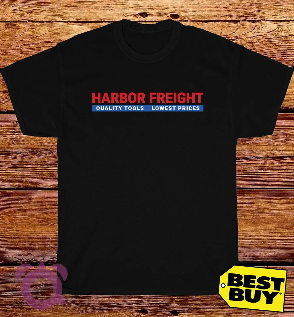 تي شيرت رجالي مضحك بشعار New Harbour Freight Tools مصنوع في الولايات المتحدة الأمريكية مقاس S إلى 5XL