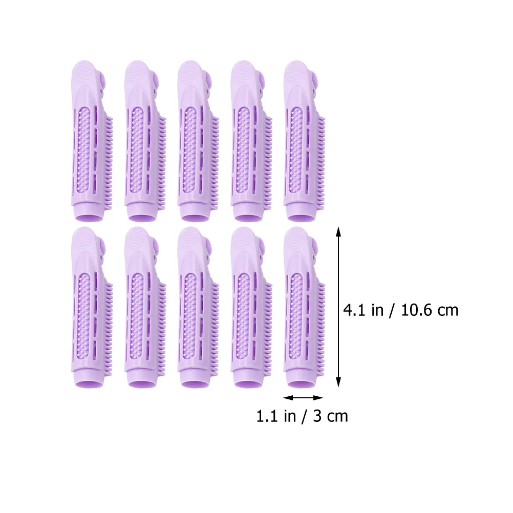 

10 Pcs Curlers Root Clips ABS Lightweight Portable Styling Tools Bangs Roller Curly Hair Volume Jaw Clamps Hair Rollers For Home