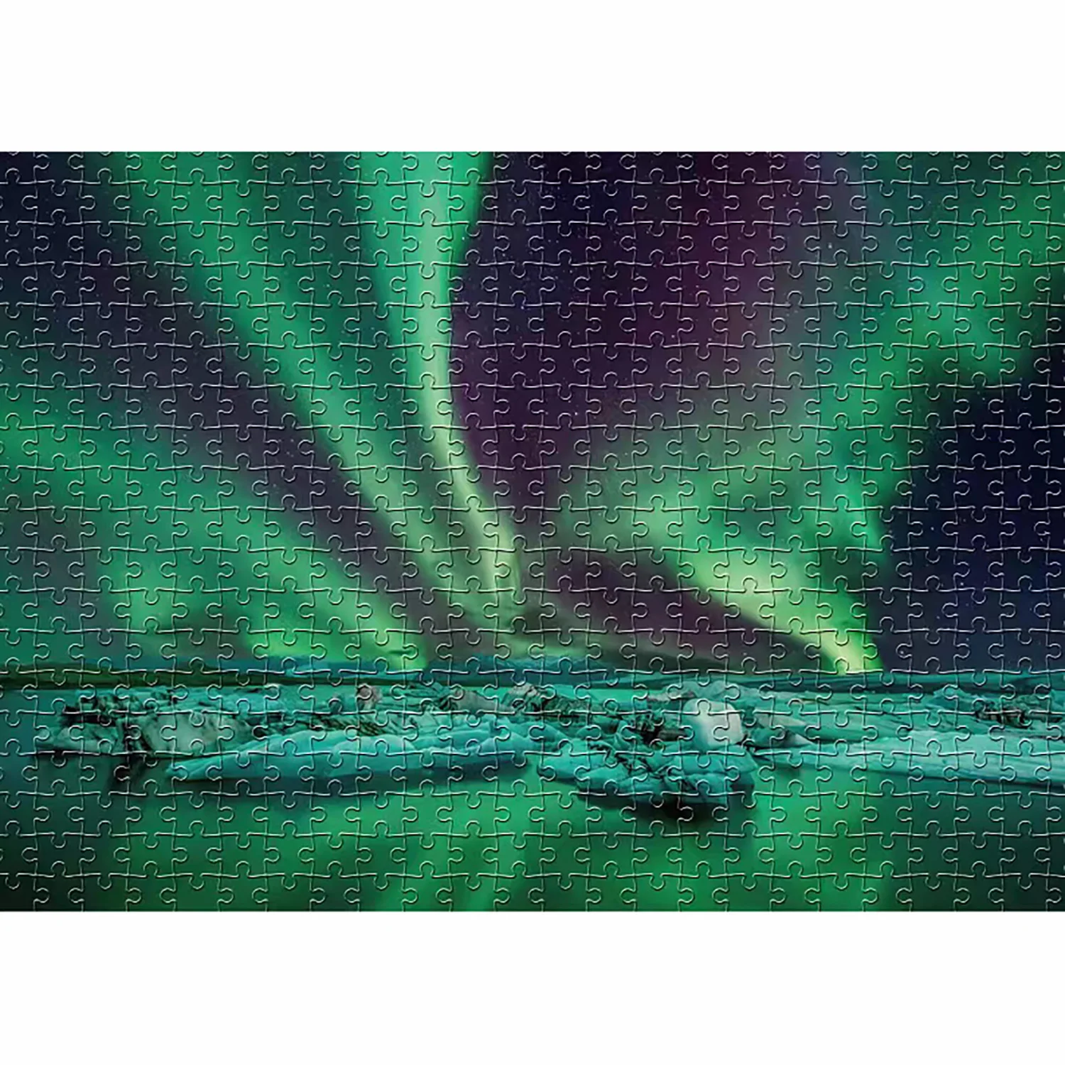 1000 Pieces Polar Lights Jigsaw Puzzles for Adults Home Decor Games Family Fun Floor Puzzles Educational Toys for Kids