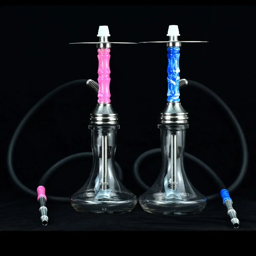 Wolfcoolvape design Hookah Shisha Set 316ss resin Tube shisha pipe water pipe Hubbly Bubbly Hookah nargile for Hookah bars