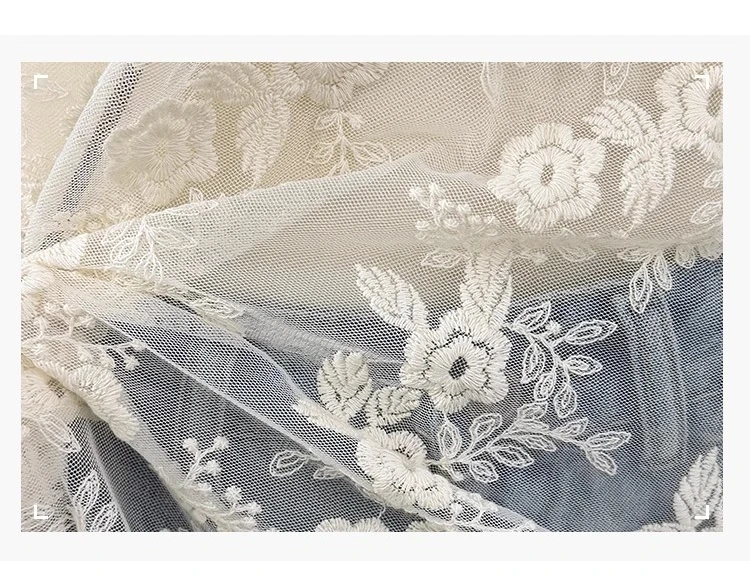 Slim Fitted Sheer V-neck Crochet Lace Sleeveless Tank Dress Women Summer Embroidery Mesh Cover Up Dress Transparent Beige Dress