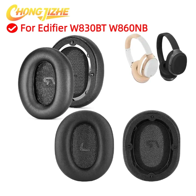 

1 Pair Replacement Ear Pads For Edifier W830BT W860NB Headphones Softer Protein Leather Earpads ，
