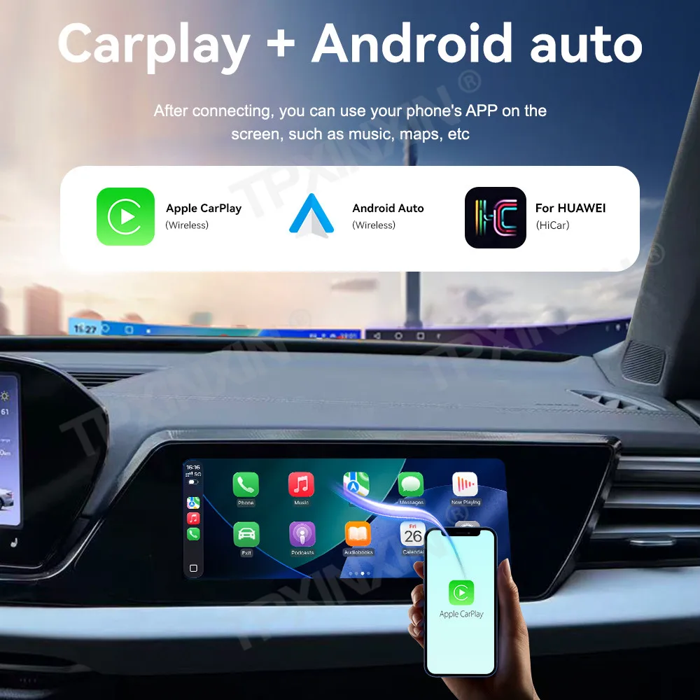 11 Inch Auto For Audi A5 2025 Co-pilot Passenger Seat Touch Screen Car Radio CarPlay Multimedia Player GPS Navigation Head Unit