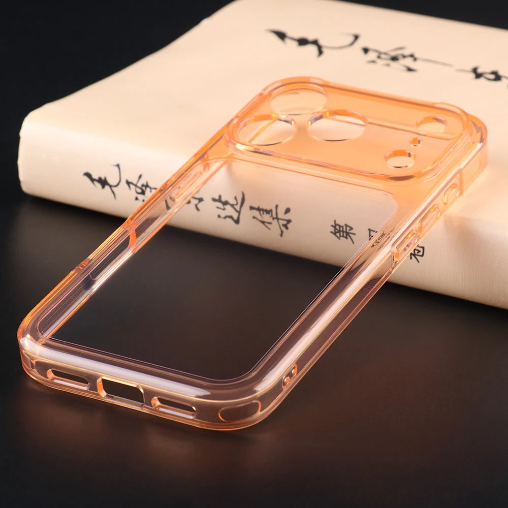 UGOjP Case For iPhone 17 Pro Crystal Clear Anti drop Phone Case Transparent Soft TPU Shockproof Men Women Protective Back Cover - náhled 3