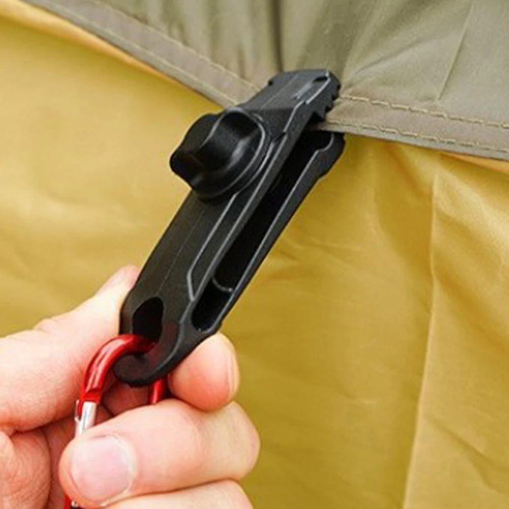

4Pcs Tarp Clips Heavy Duty Tent Clips Windproof Outdoor Camping Fasteners Portable Waterproof Tent Fixing Tools