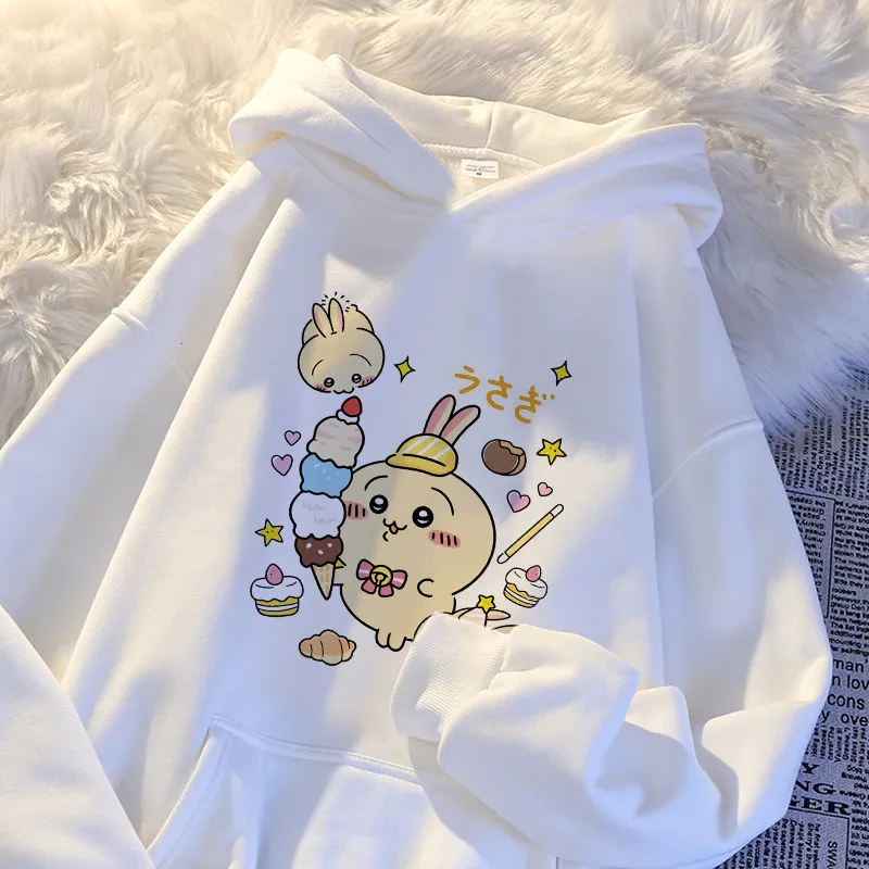 2026 Chiikawa Usachi High-end Anime Parent-child Hoodie, Comfortable, Breathable, High-quality Ins Y2k