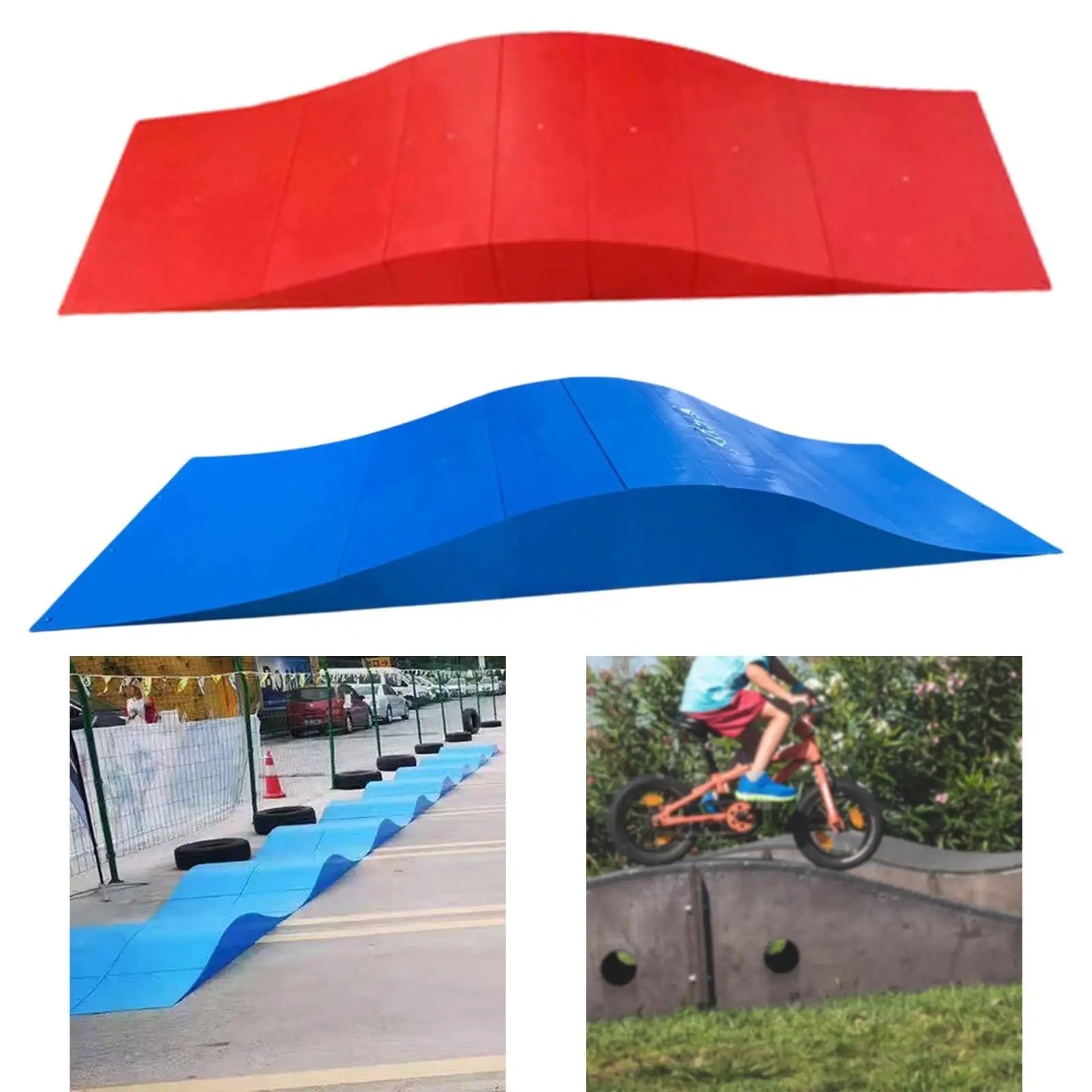 

Skate Ramp Track Portable Skateboard Ramp for Roller Skating RC Cars BMX