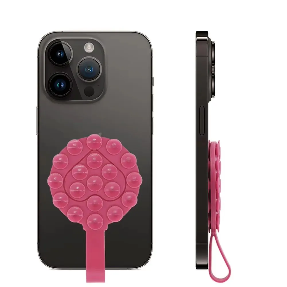Double Side Silicone Suction Pad For Mobile Phone Fixture Suction Cup Backed Adhesive Silicone Rubber Sucker Pad For Fixed Pad view 5