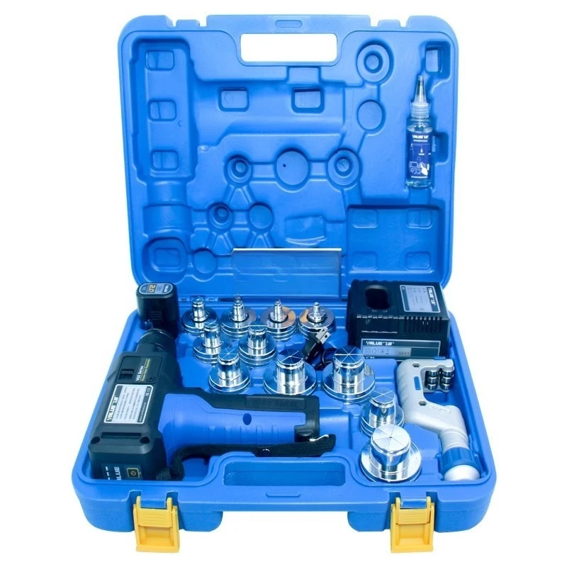 VEE-2 Automatic Electric Flaring Tool for Copper Tubing, Lithium Battery Powered Pipe Expander, HVAC Refrigeration Tool