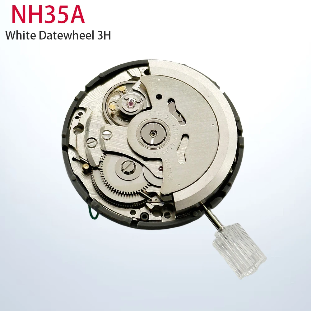 

NH35 Automatic Mechanical Movement High Accuracy 24 Jewels Mod Watch Replacement NH35A Date at 3:00