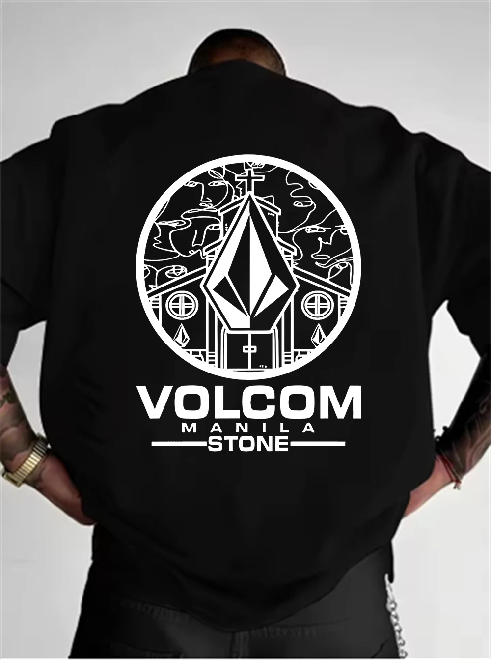 230 grams of pure long-staple cotton men's and women's matching short-sleeved loose-sleeved relaxed-style round-neck T-shirt