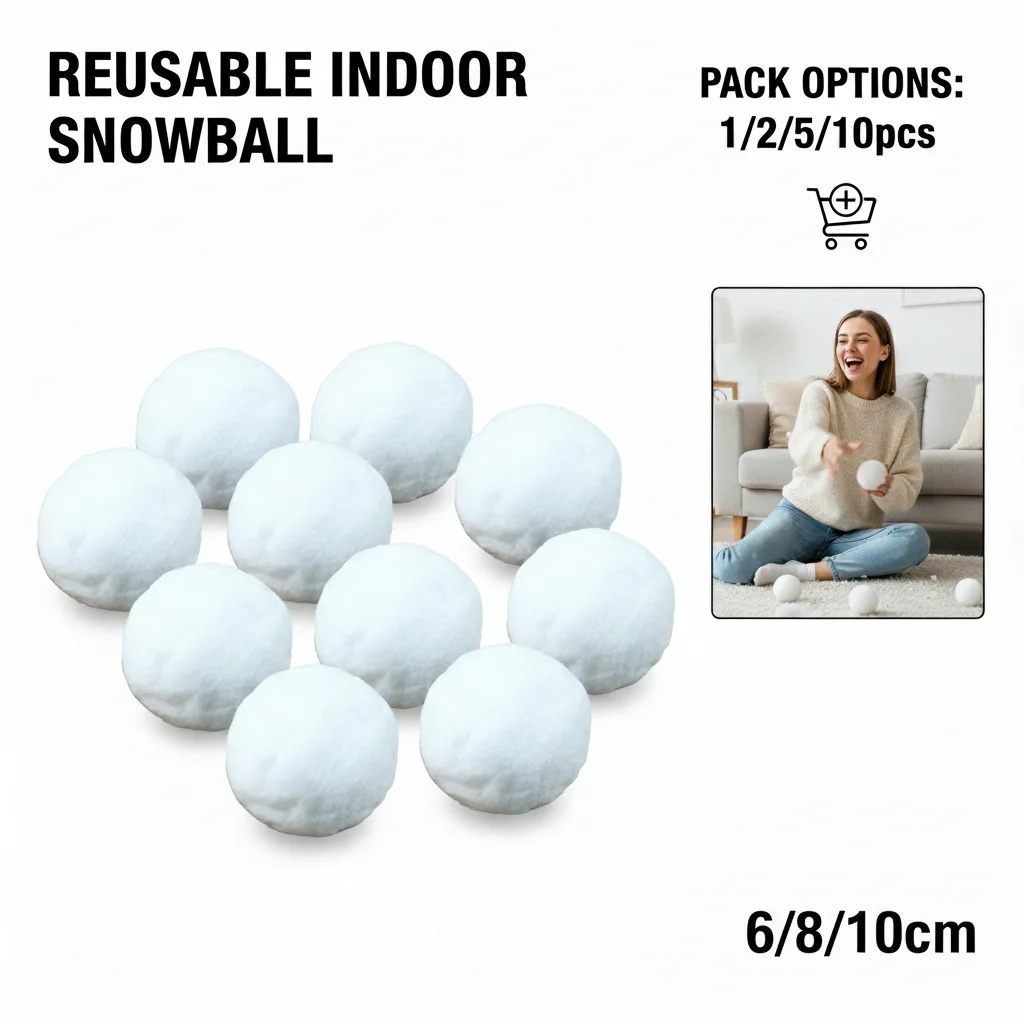 

Рождественские домашние детские высокоэластичные флокированные игры в снежки для родителей и детей, праздничные забавные полиэстеровые снежки, игровые аксессуары